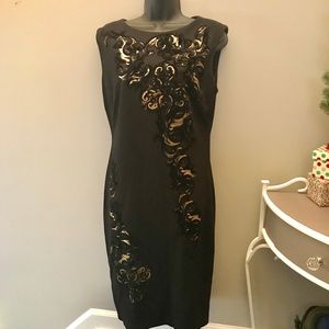 Black and gold Cache dress -brand new with tags